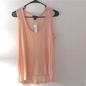 NWT J.CREW Light Pink Sleeveless Top M